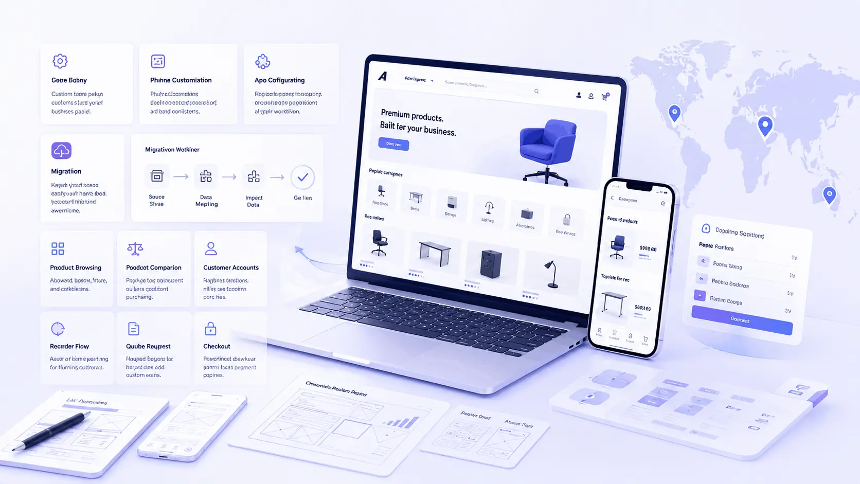 BigCommerce storefront development with ecommerce dashboard and integrations