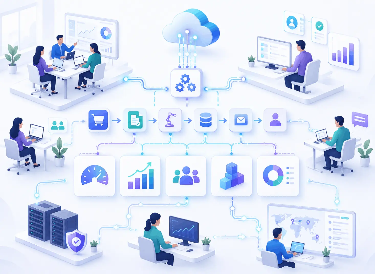 Business automation through API integration services