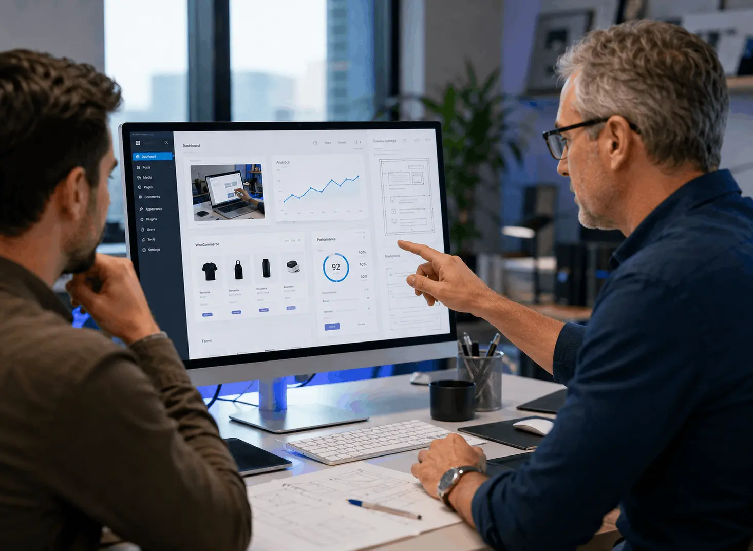 professional WordPress developer helping business owners build custom websites