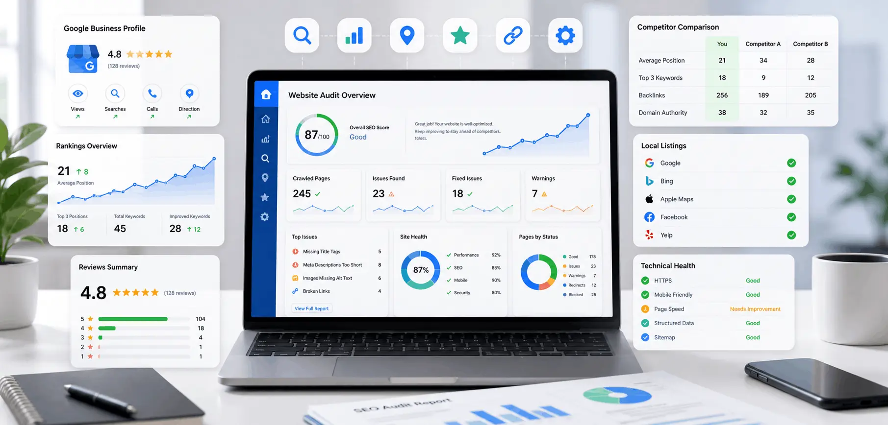 Small business SEO audit and strategy