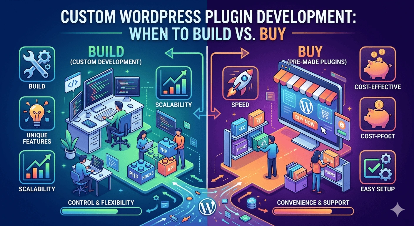 Custom WordPress Plugin Development: When to Build vs. Buy