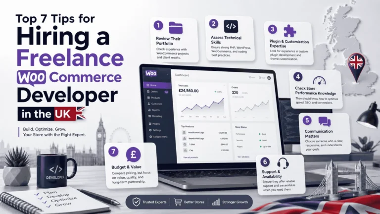 Top 7 Tips for Hiring a Freelance WooCommerce Developer in the UK