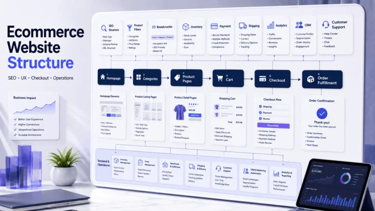 Ecommerce Website Structure for Scalable Stores, SEO, and Operations