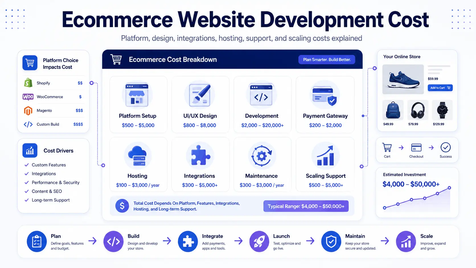 Ecommerce Website Development Cost in 2026: Pricing by Store Type