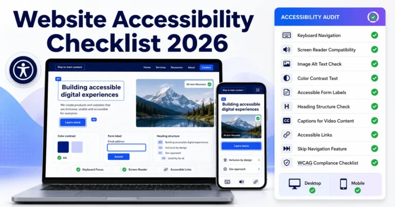 Website Accessibility Checklist for Scalable Digital Systems